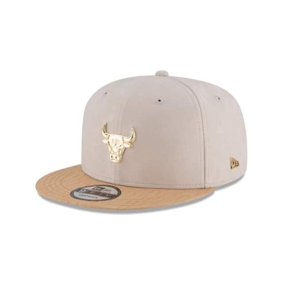 Sapca New Era Chicago Bulls NBA Gold Badge 9FIFTY Snapback - Maro